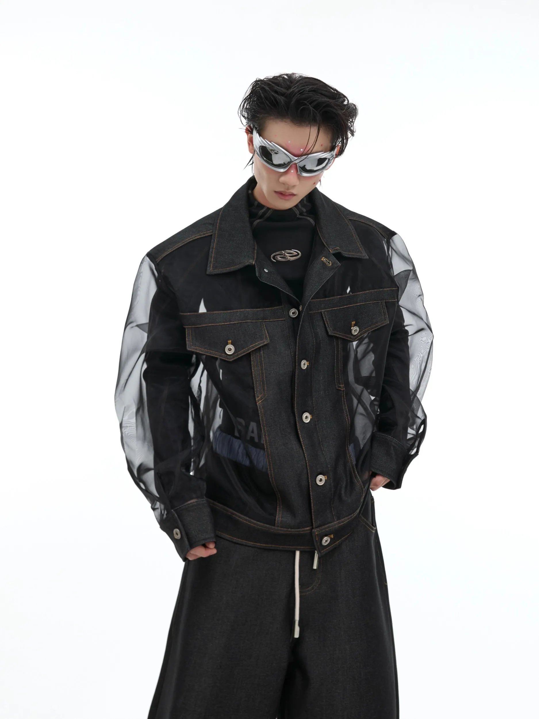 【24s Oct.】Mesh Hollow See-Through Jacket