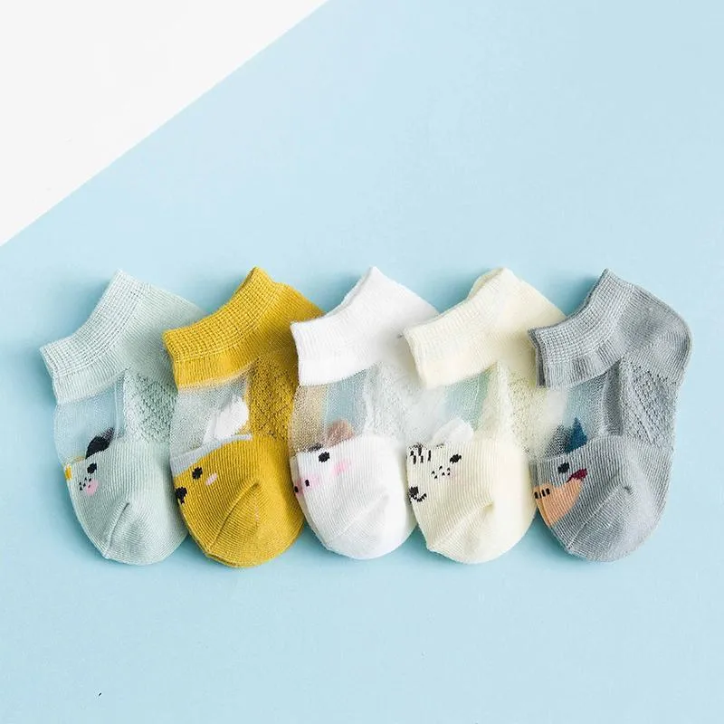 5-piece Cartoon Design Yarn Socks