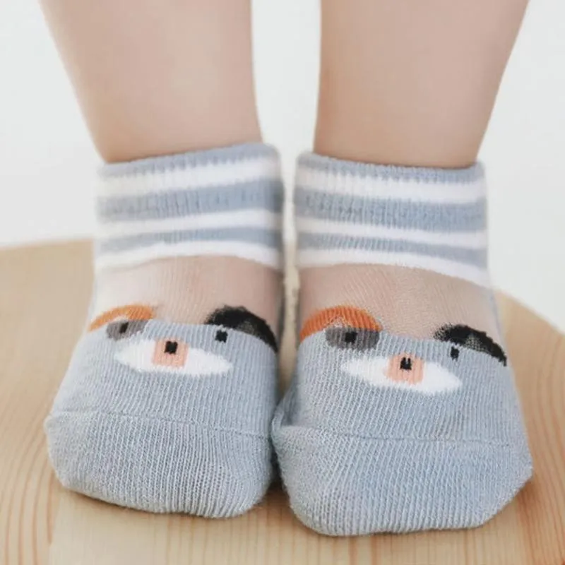 5-piece Cartoon Design Yarn Socks