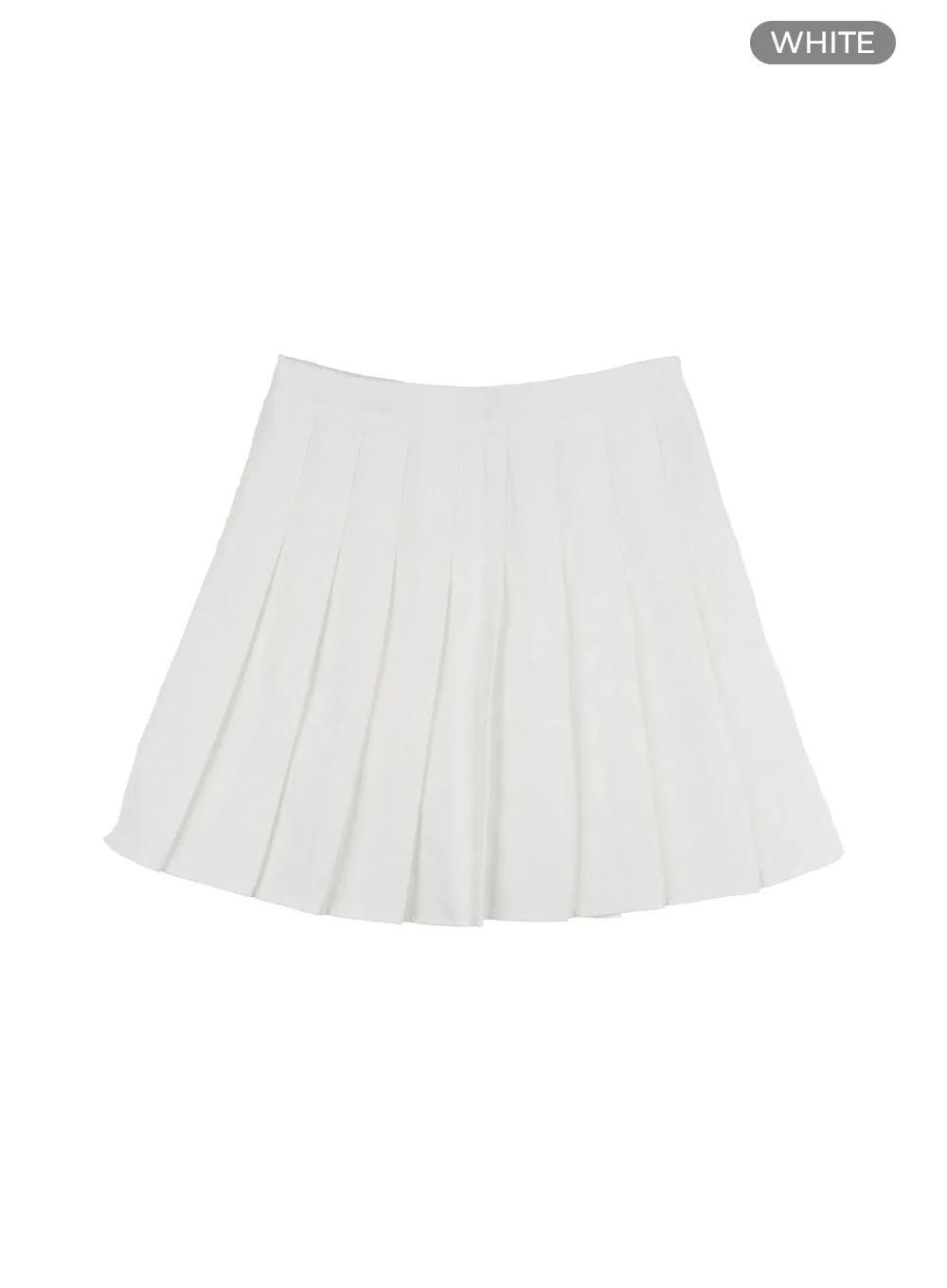 A-Line Pleated Mini Skirt OL411