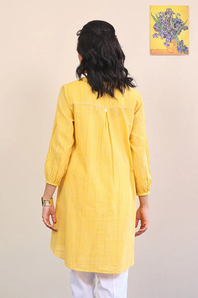 All Yellow Serenity Kurta