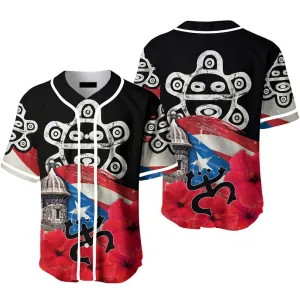 Amazing Drawing Flag Baseball Jersey, Gift For Puerto Rico, Idea Gift for Men