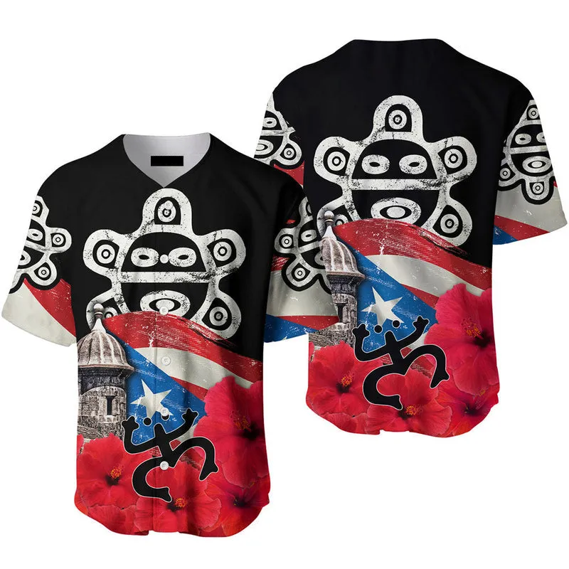 Amazing Drawing Flag Baseball Jersey, Gift For Puerto Rico, Idea Gift for Men