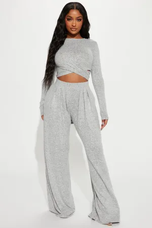 Another Dream Pant Set - Heather Grey