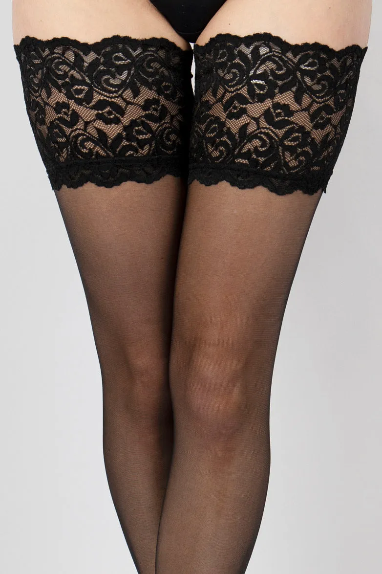 Aristoc Sensuous Lace Top Hold Ups 10 Denier