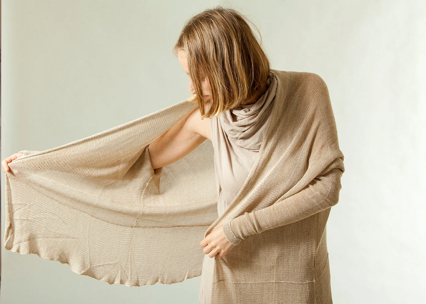 Bamboo Cardigan - Sand