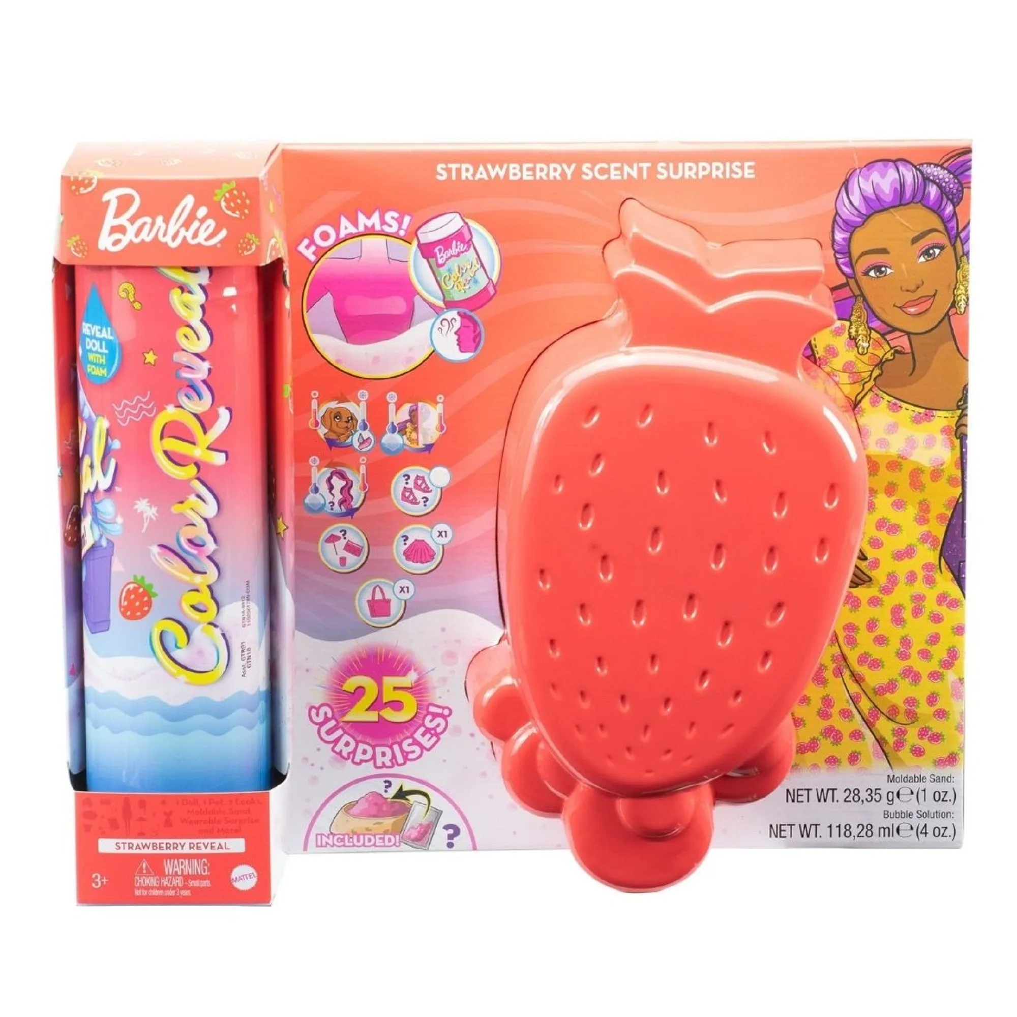 Barbie Colour Reveal Doll Strawberry Scent Surprises