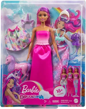 Barbie Fairytale Dress Up Doll - Mermaid Tail And Skirt