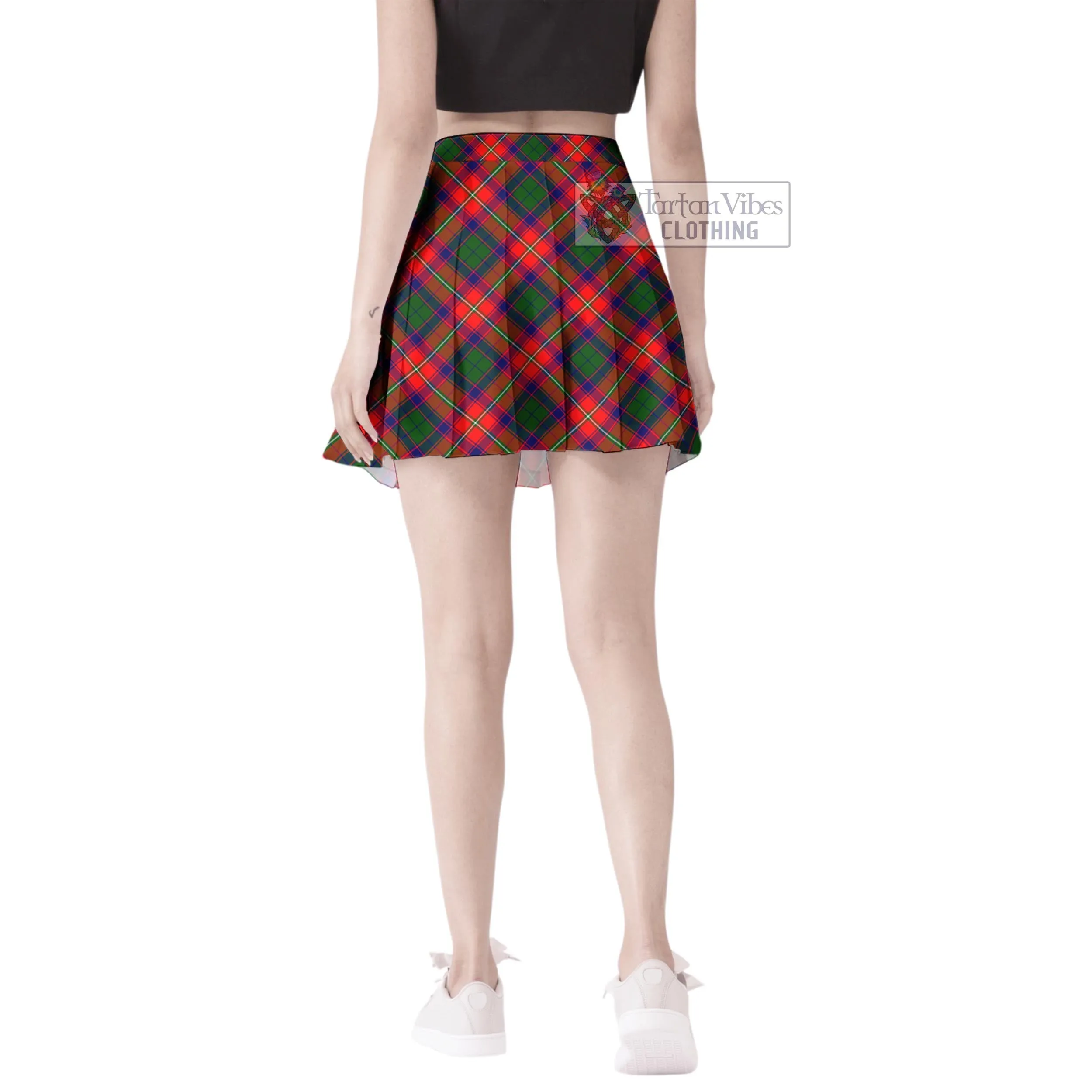 Belsches Tartan Women's Plated Mini Skirt