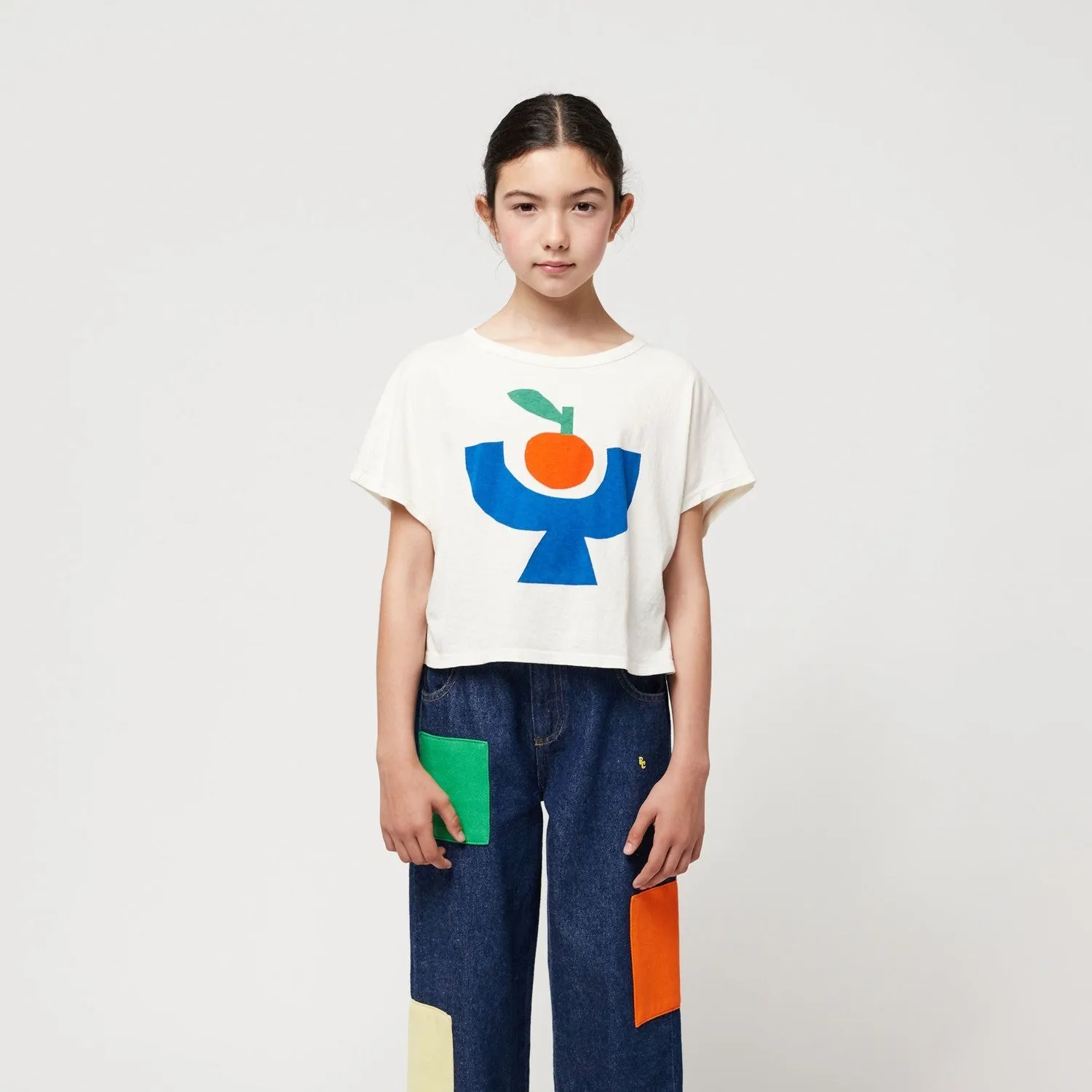 BOBO CHOSES - Tomato Plate Cropped T-shirt