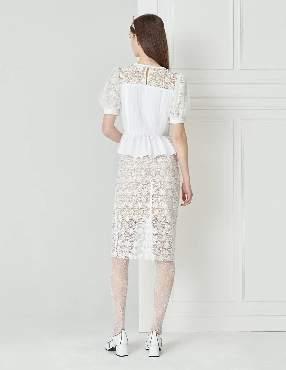 BORA AKSU French Style Elegant Lace Skirt