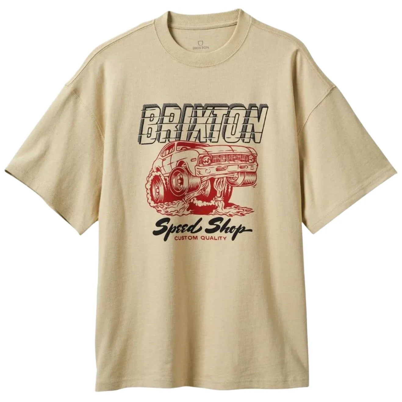 BRIXTON Smokey Heavyweight Relaxed Graphic T-Shirt - Khaki