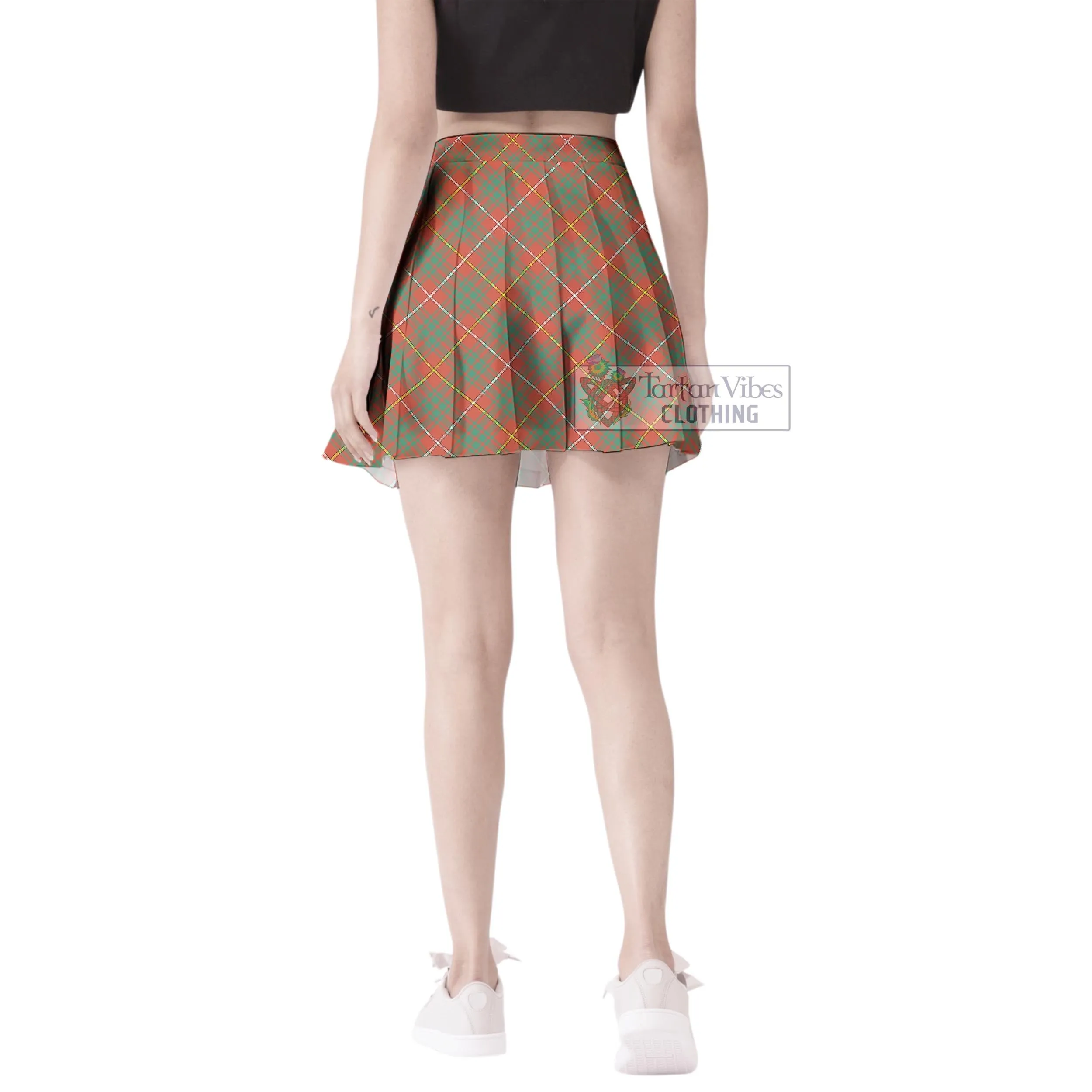 Bruce Ancient Tartan Women's Plated Mini Skirt