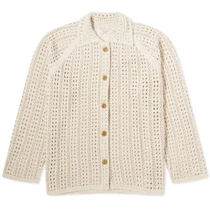 Cardigan Nudie Jeans Co Carina Crochet, cream