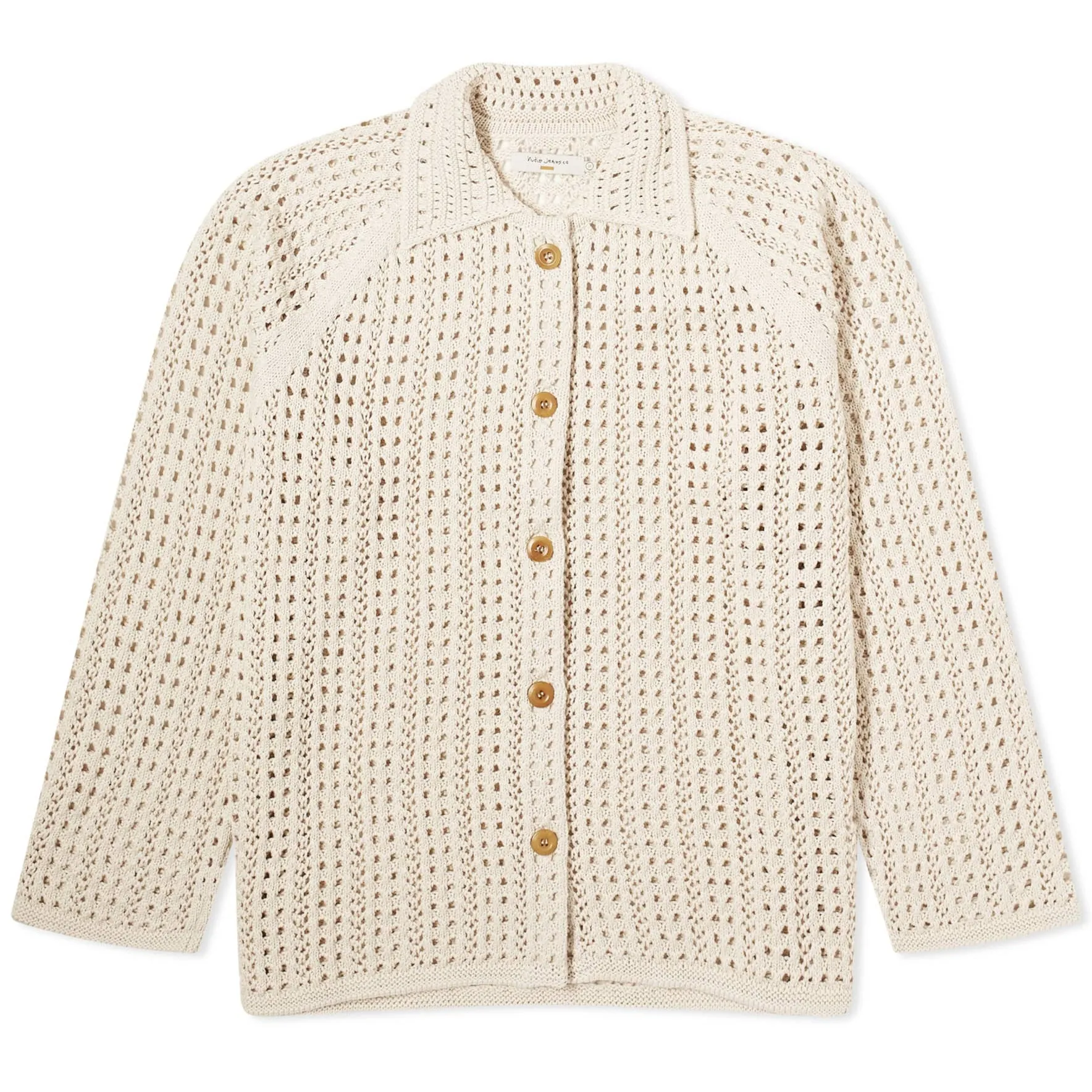 Cardigan Nudie Jeans Co Carina Crochet, cream