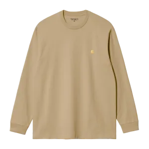 Carhartt WIP L/S Chase T-Shirt - Sable / Gold