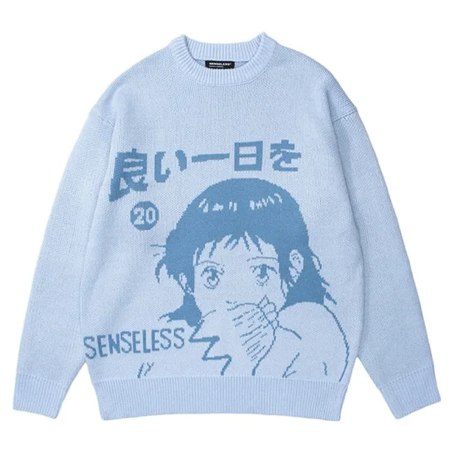 Cartoon Girl Sweater