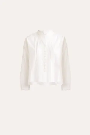 Charlotte Embroidered Cotton Shirt