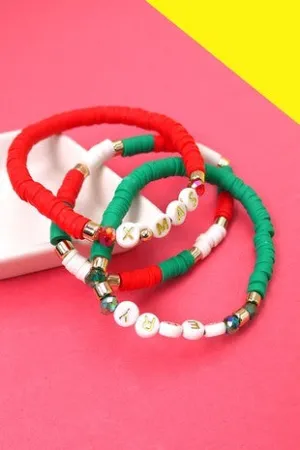 Christmas Disc Braclet