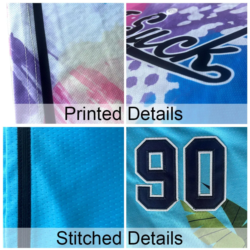 Custom Baseball Jersey Personalized Baseball Shirt for Men Women Kids Youth Teams Stitched and Print Purple&Neon Green