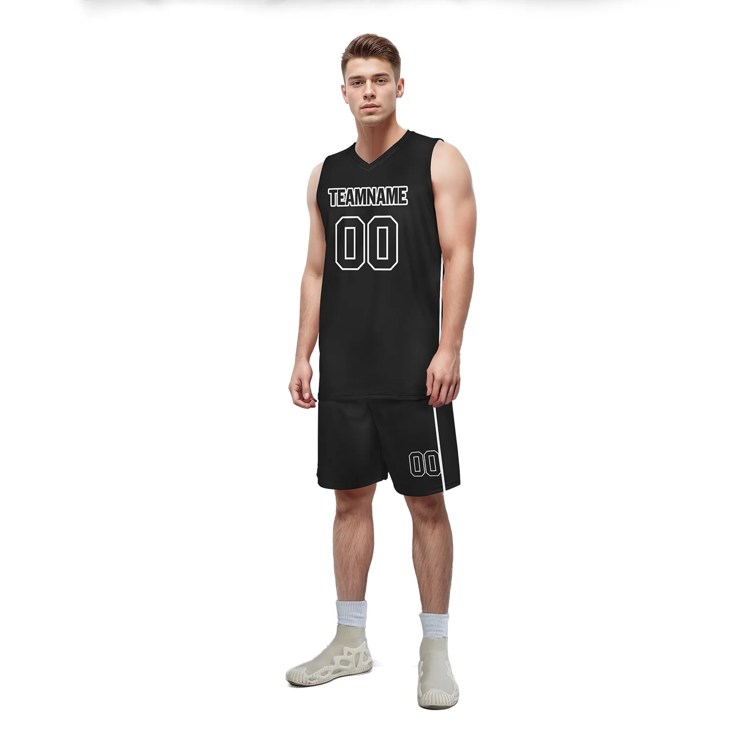 Custom Black Classic Style Sports Uniform Basketball Jersey BBJ01-bd0a7007