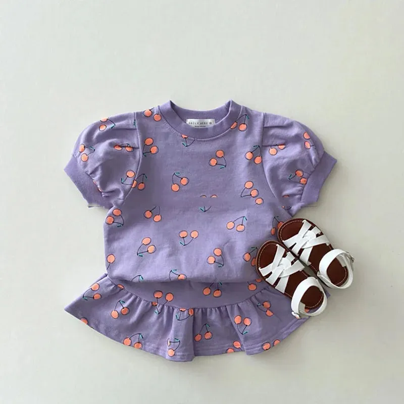 Cute Princess Top & Skirt Set