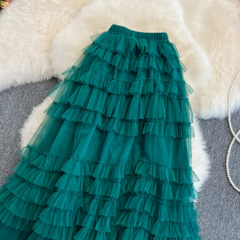 Cute tulle skirt A line fashion skirt     S433