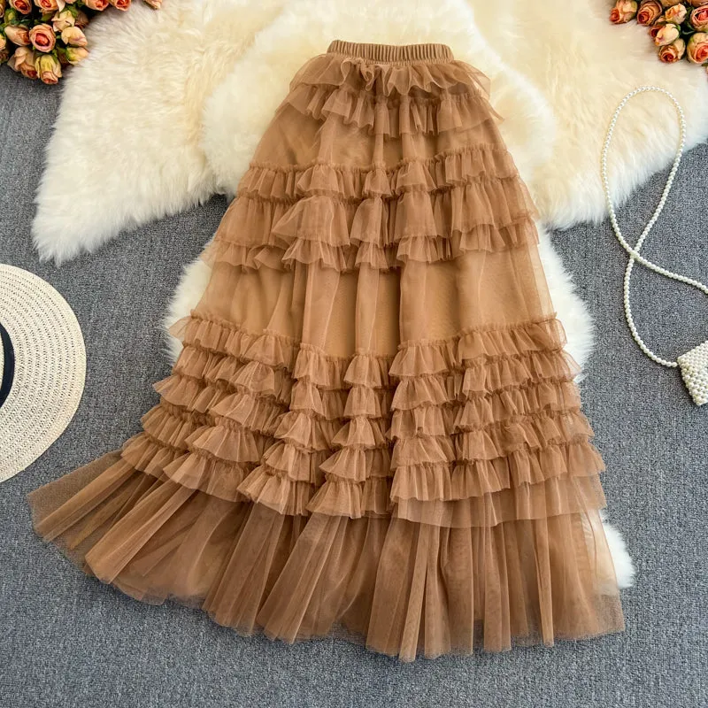 Cute tulle skirt A line fashion skirt     S433