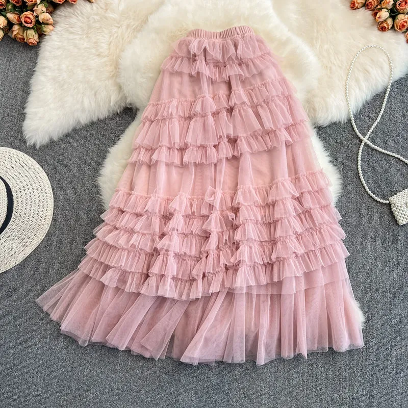 Cute tulle skirt A line fashion skirt     S433