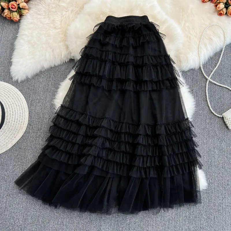 Cute tulle skirt A line fashion skirt     S433