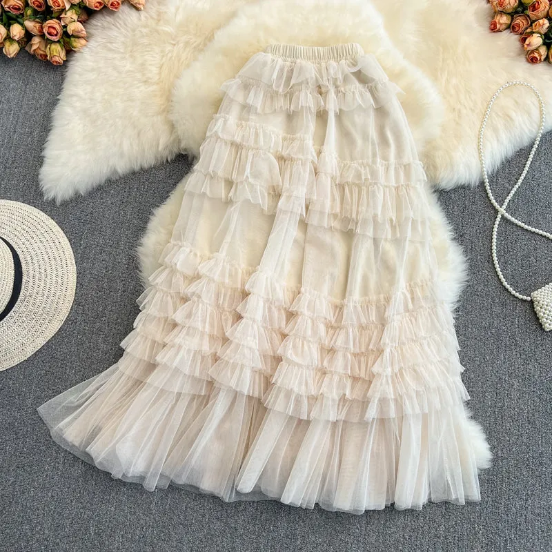 Cute tulle skirt A line fashion skirt     S433