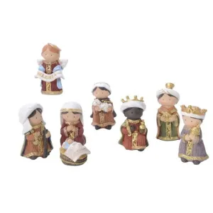 Decoris Set of 8 Cartoon Nativity Figures