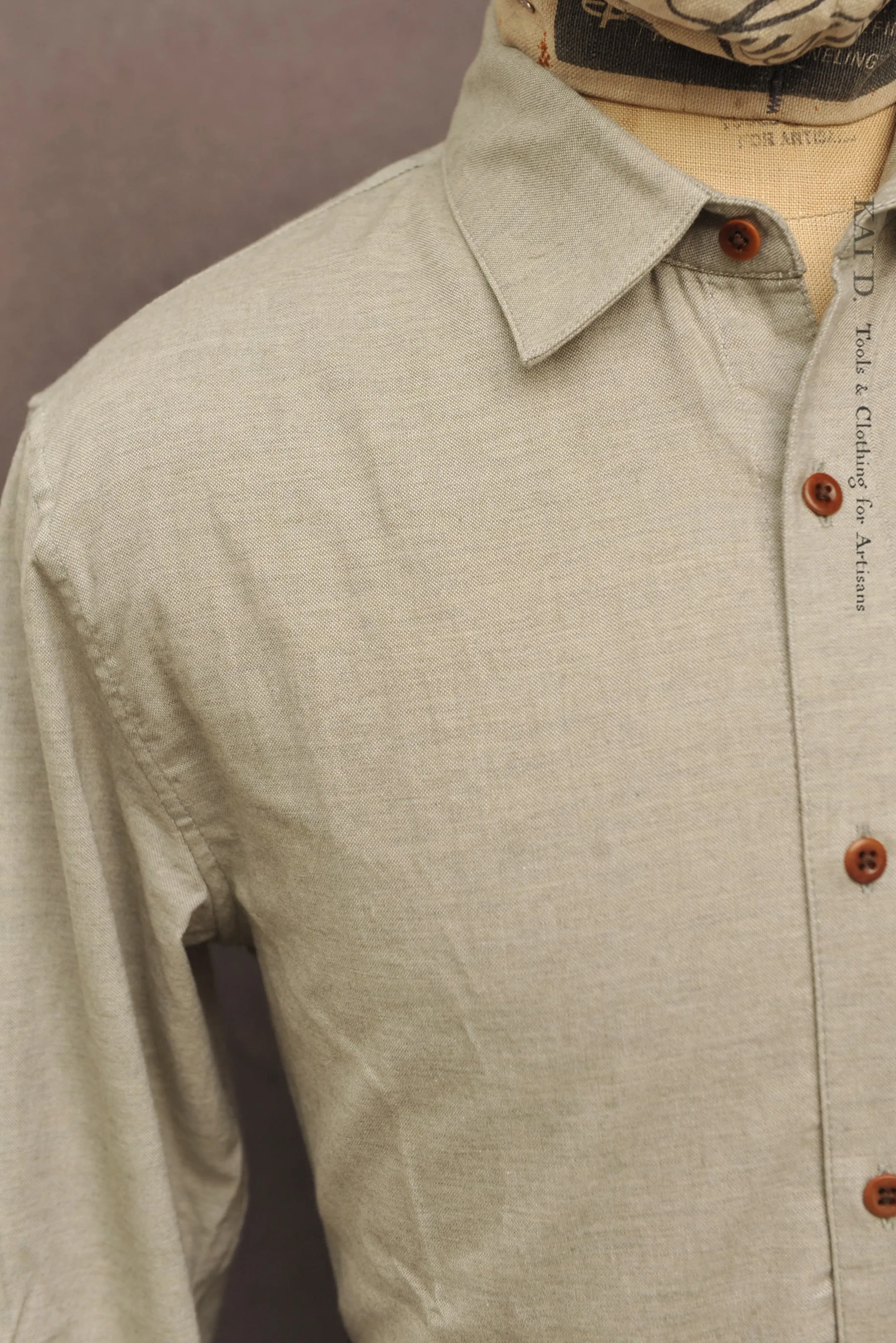 Delancey Shirt - Organic Cotton Oxford - Seasalt - M, L, XL