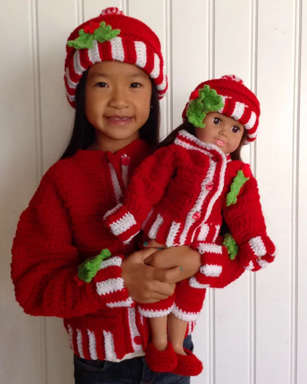 Dolly and Me Christmas Outfits Crochet Pattern