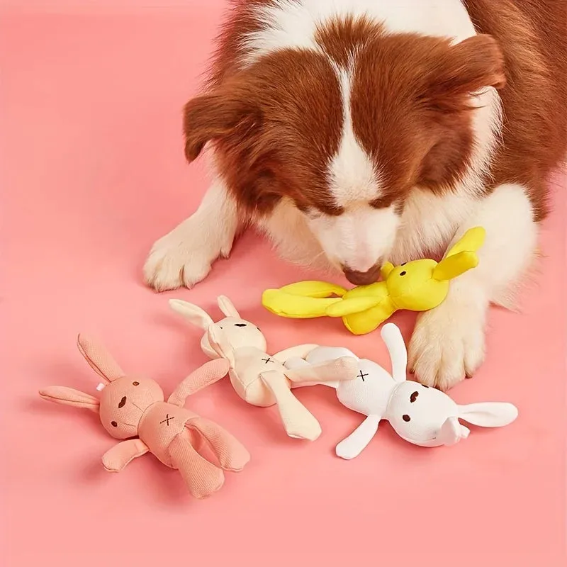 Easter Rabbit Plush Toy for Pets Interactive Play Gifts Anniepaw