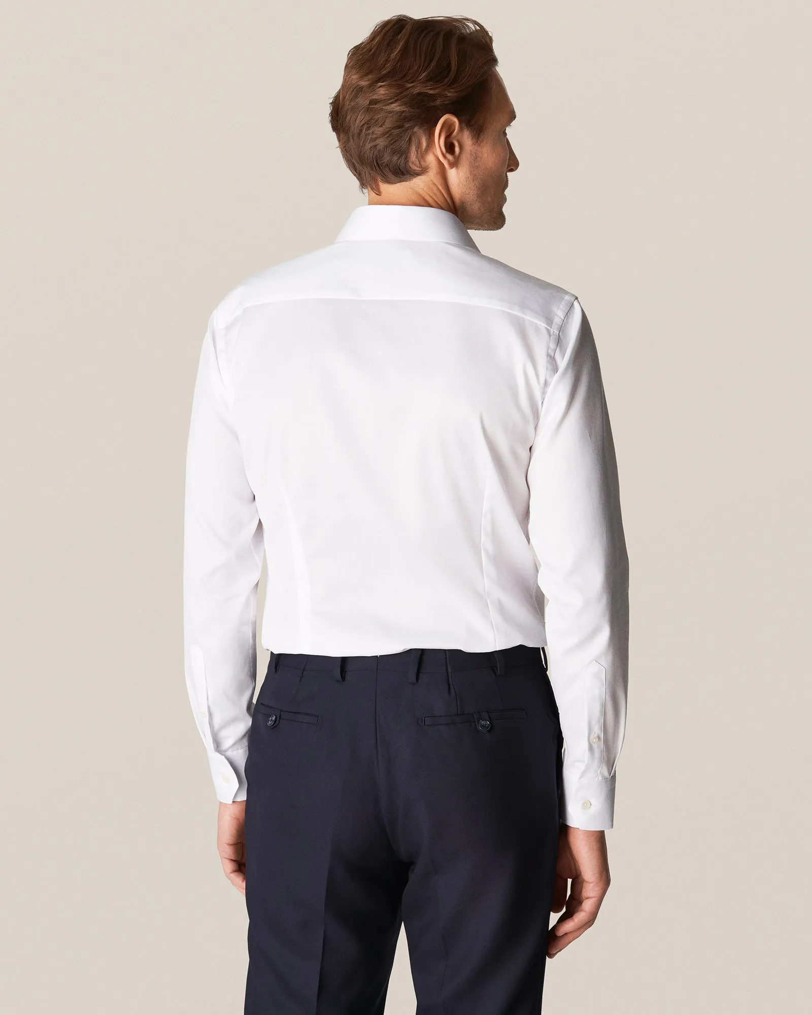 ETON 30007931100 WHITE SIGNATURE TWILL CONTEMPORARY SC SHIRT