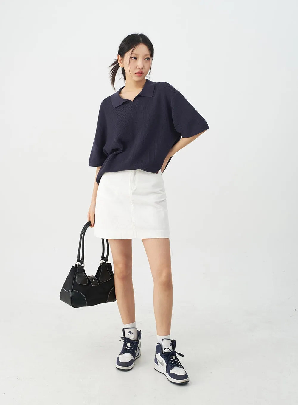 Everyday A Line Cotton Skirt CJ10