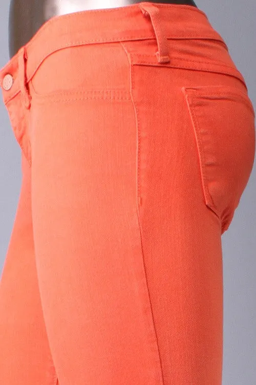 Flying Monkey Skinny Jeans in Fire Orange