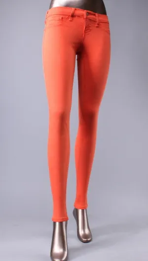 Flying Monkey Skinny Jeans in Fire Orange