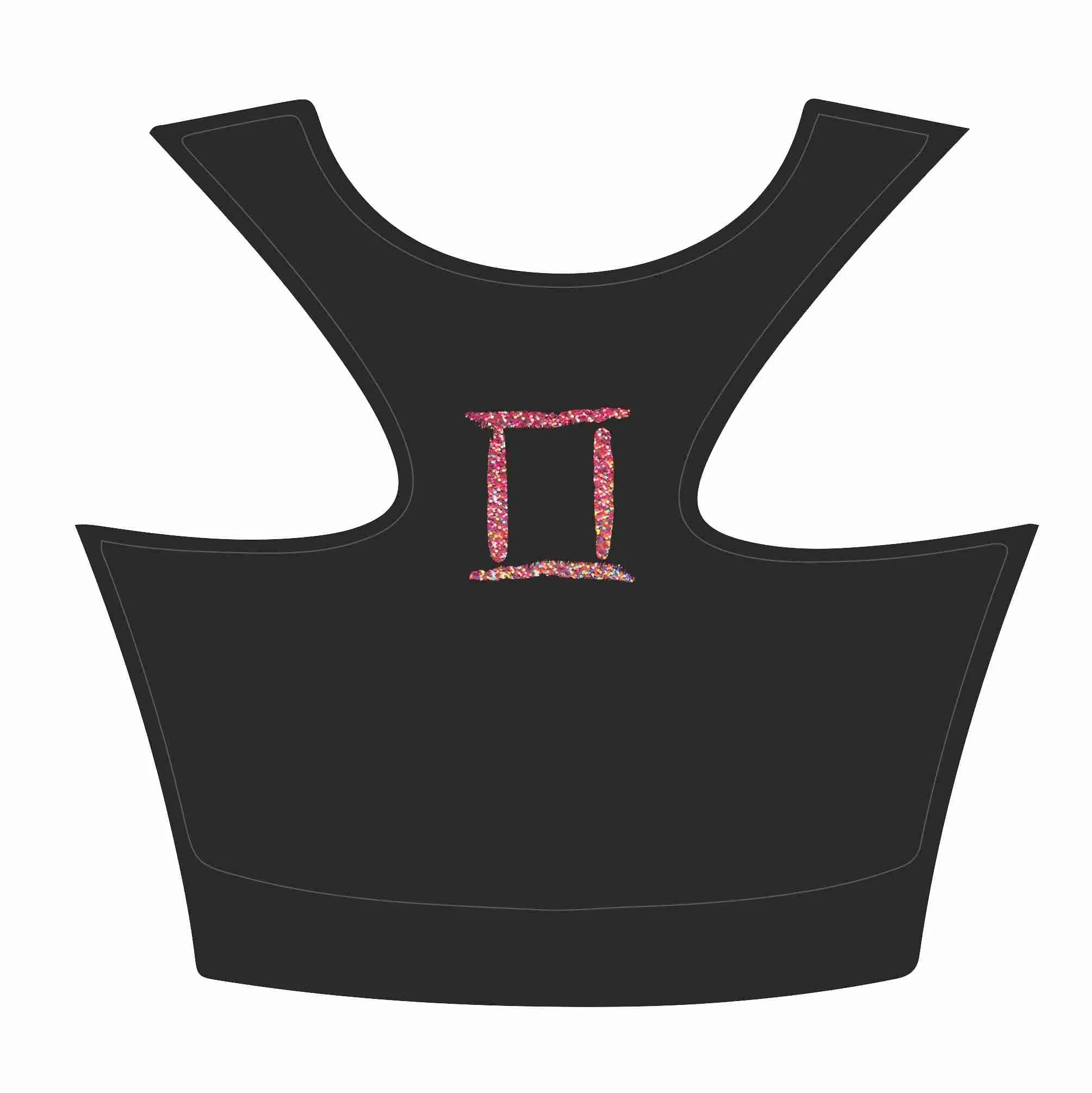 Gemini CHEER Racer Back Crop Top