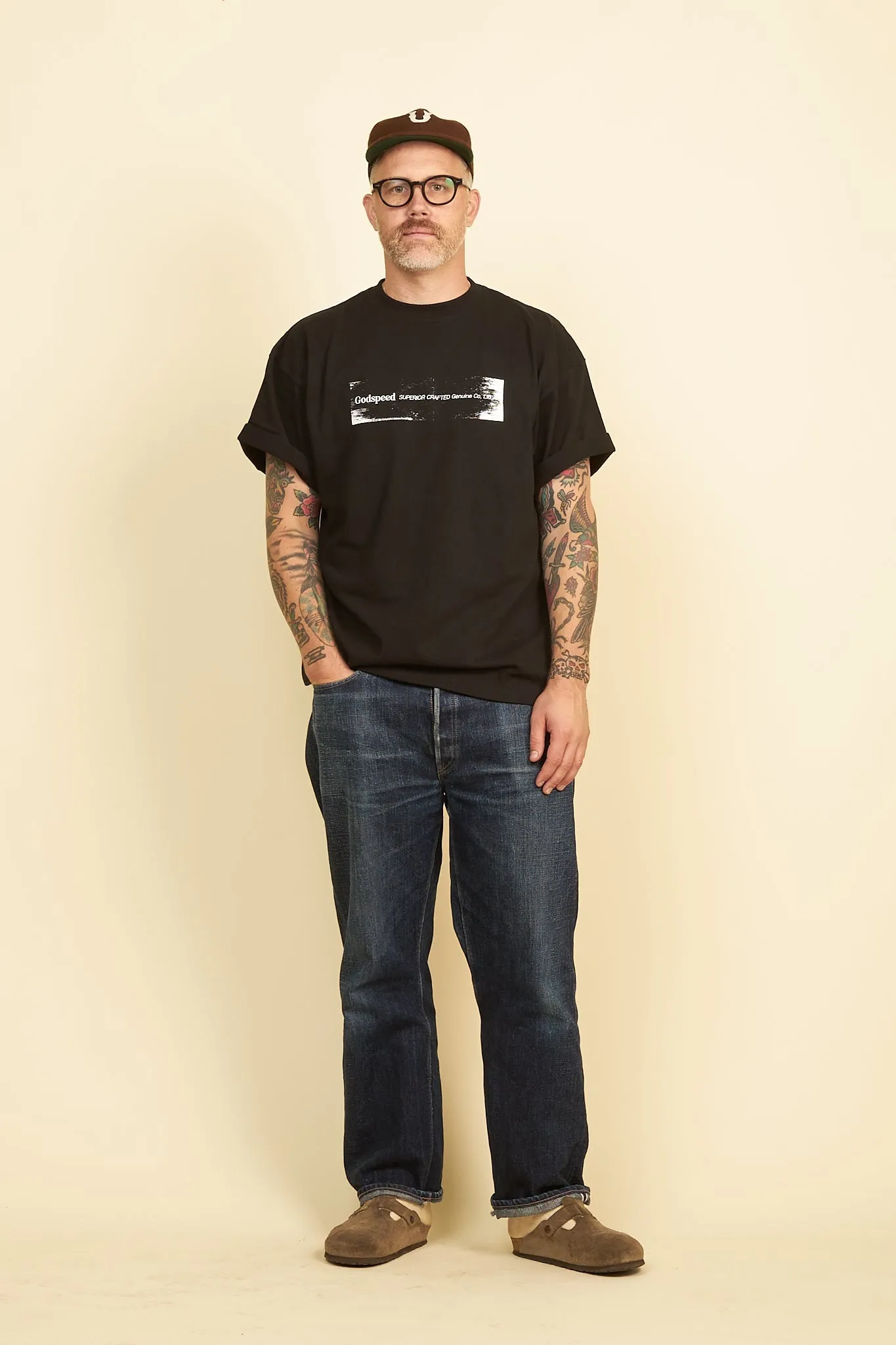 Godspeed 'Roller' Heavyweight Organic T-Shirt - Black