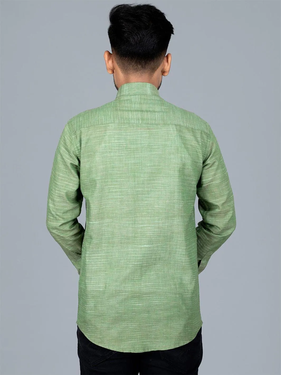 Handwoven Cotton Springs Regular Fit Men Shirt