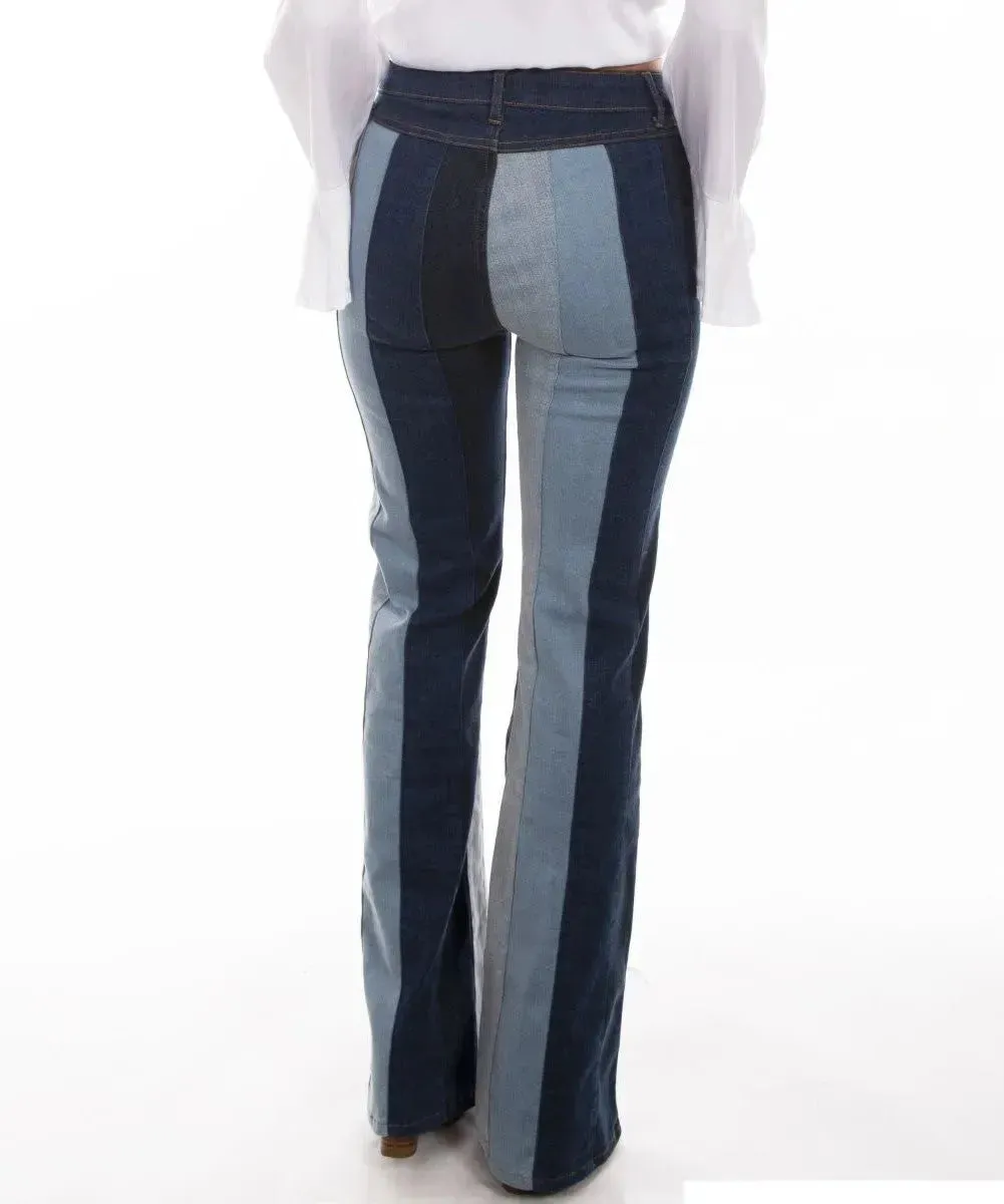 Honey Creek Color Block Flare Pant - Womens Jeans