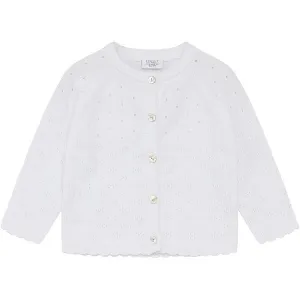 Hust & Claire Baby White Cillja Cardigan