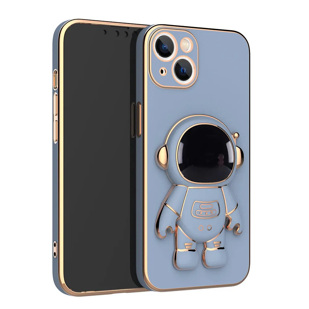 iPhone  Case Plated With Silicone As A Backcover With Astronaut Stand