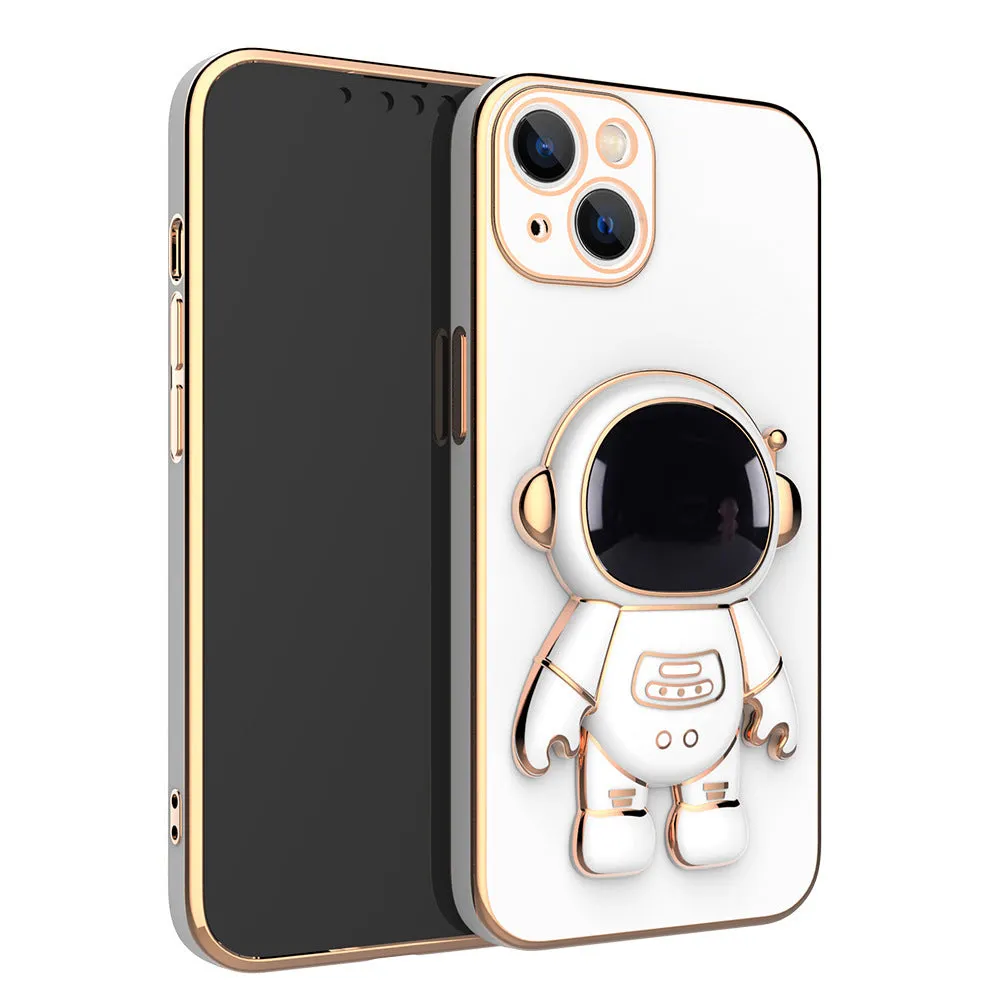 iPhone  Case Plated With Silicone As A Backcover With Astronaut Stand