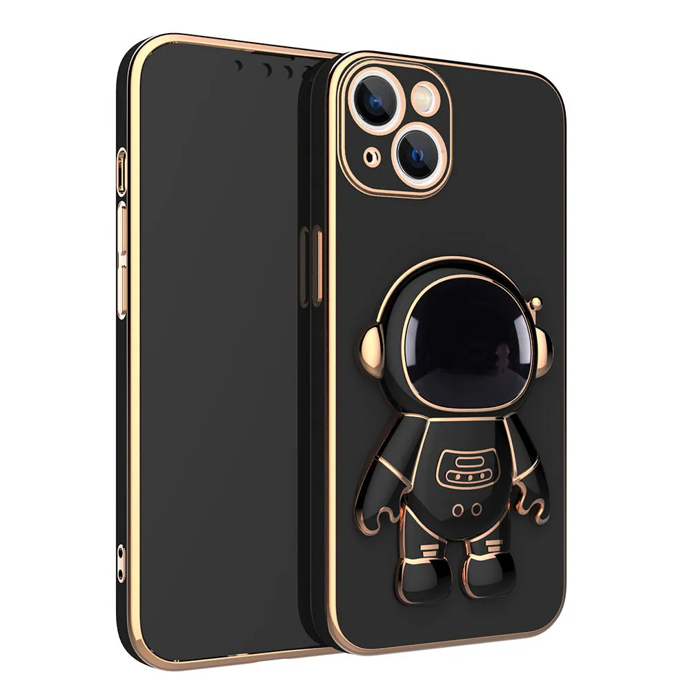 iPhone  Case Plated With Silicone As A Backcover With Astronaut Stand