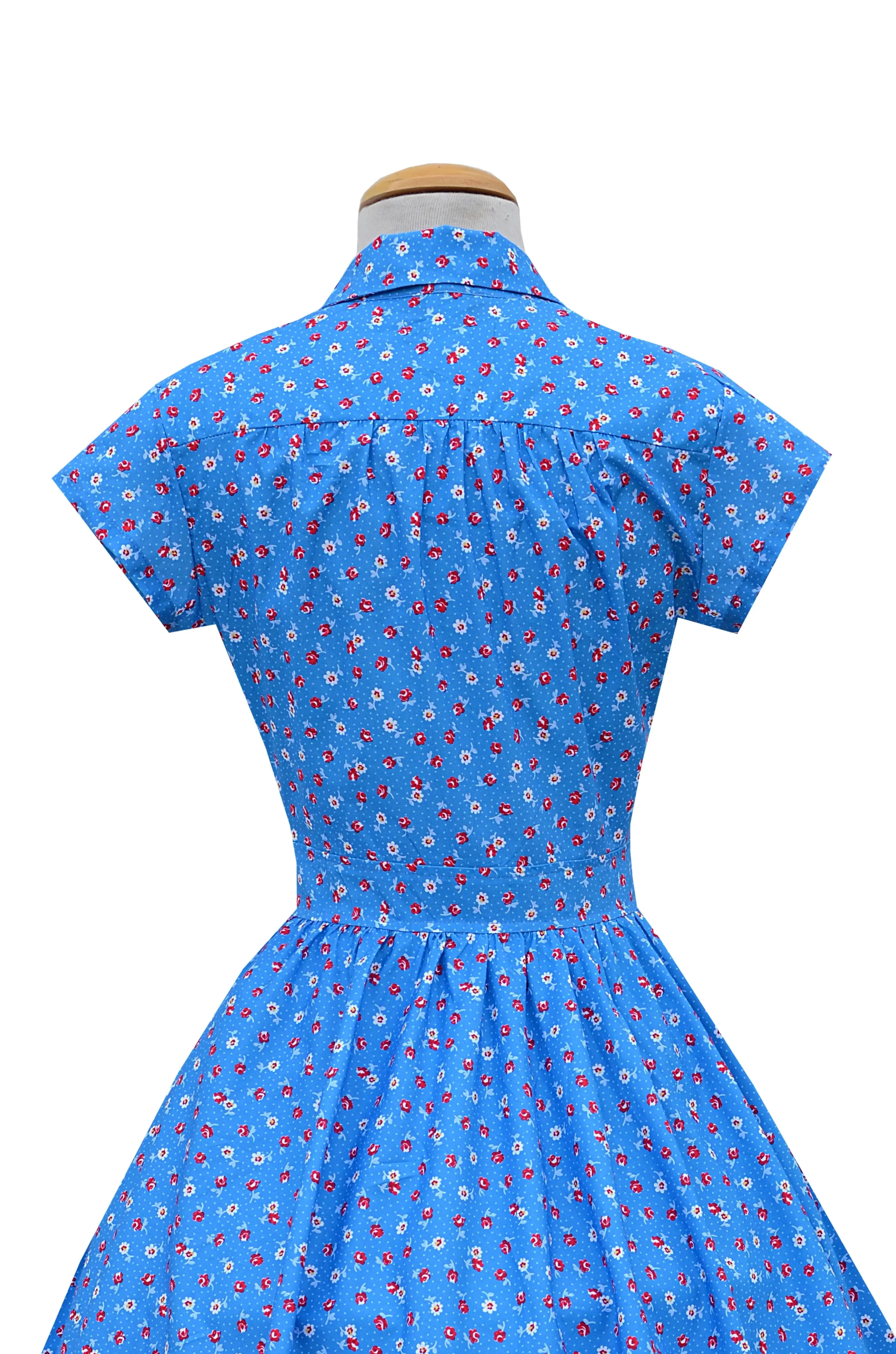 Joni Dress Blue Ditsy Floral