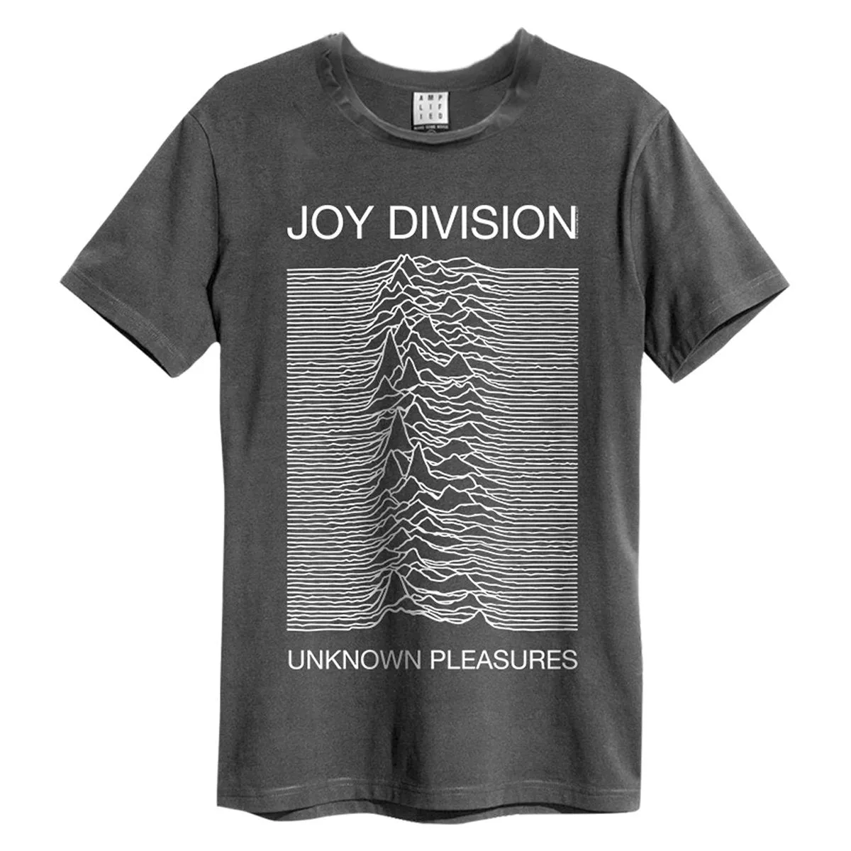 Joy Division T Shirt - Unknown Pleasures, Charcoal