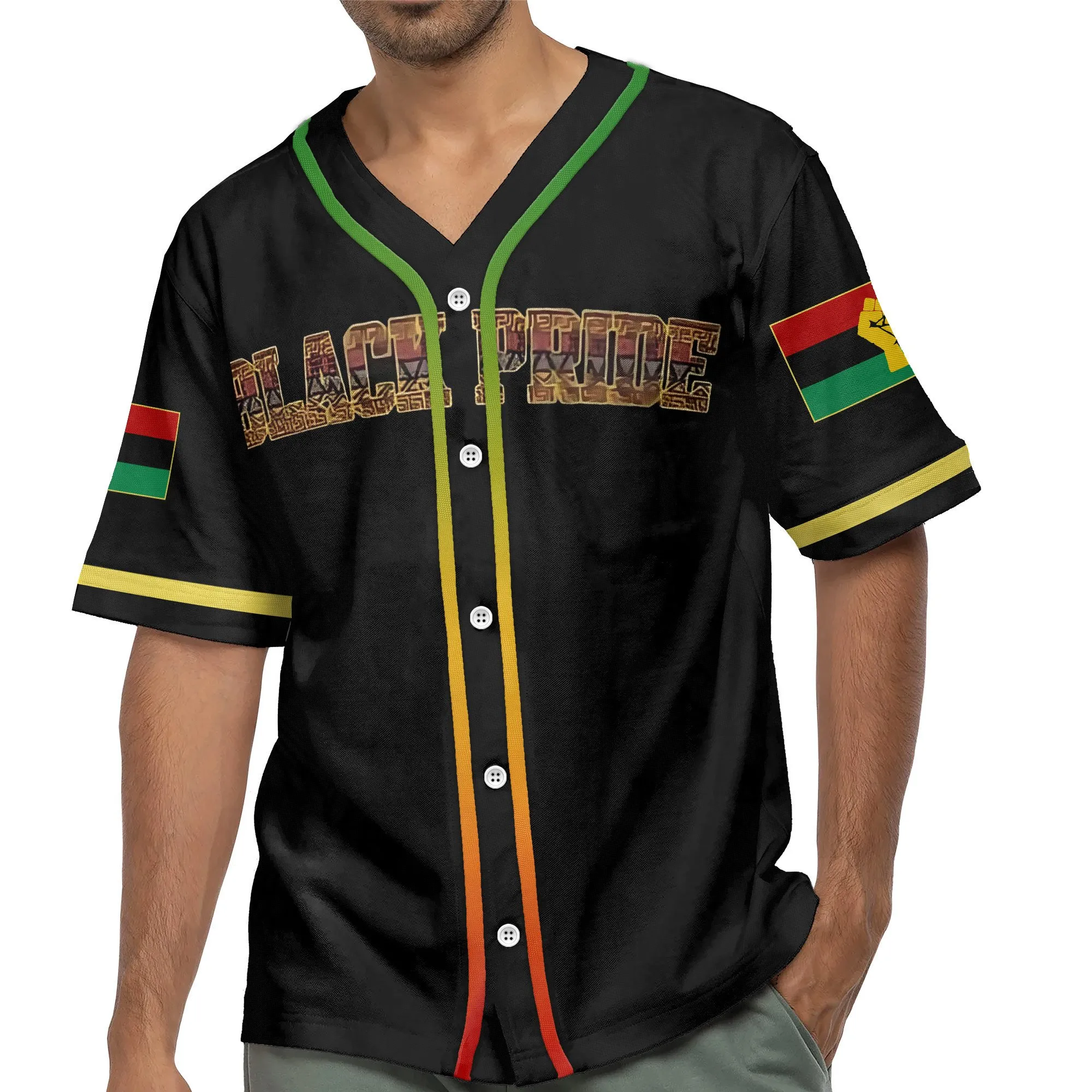 Juneteenth Black Power African American African Pride Baseball Jersey